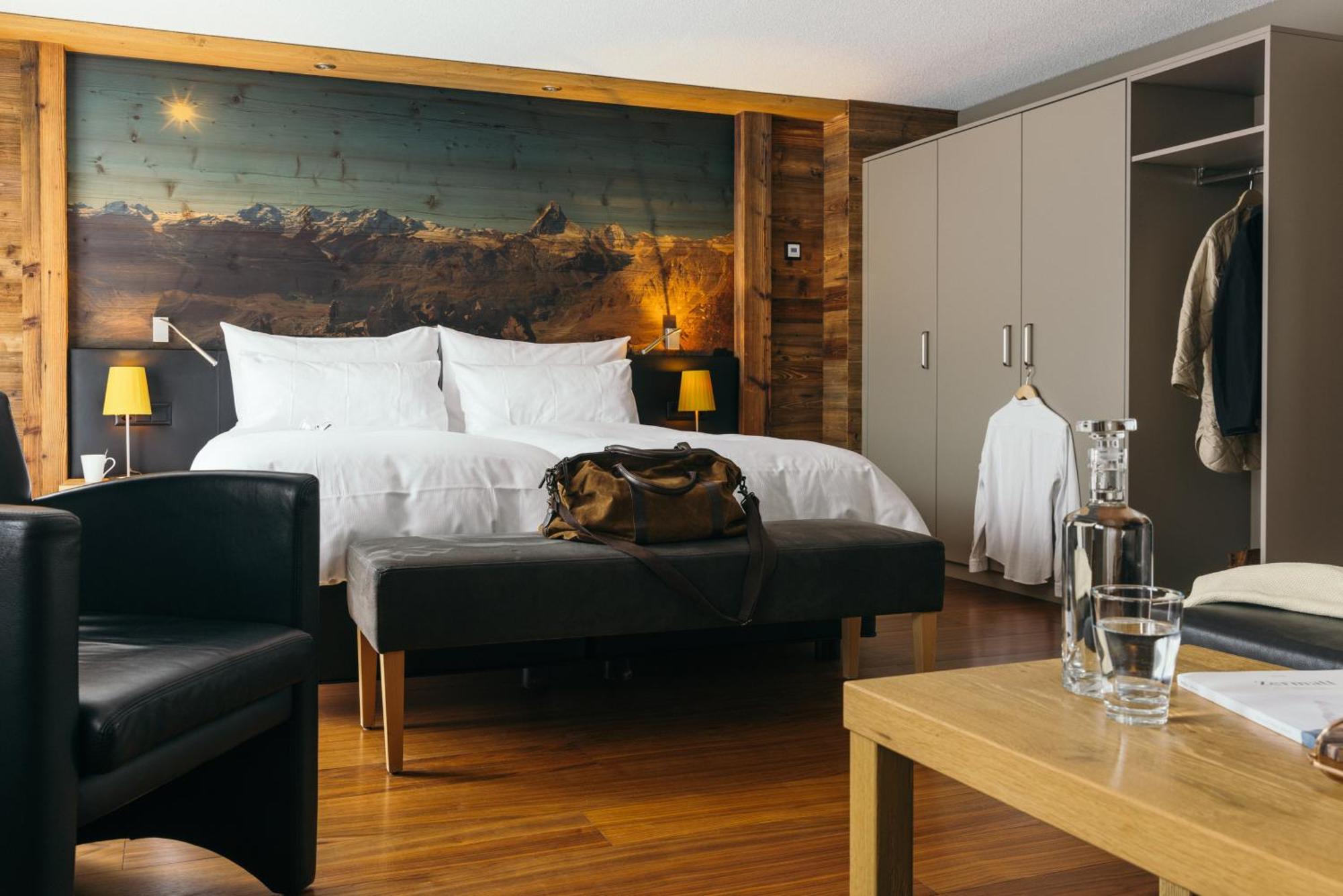La Couronne Hotel & Spa Zermatt Oda fotoğraf